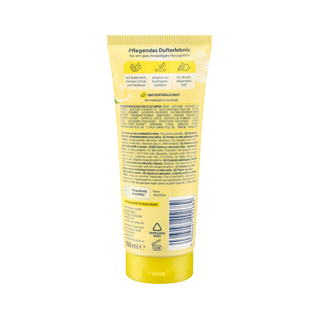 Balea Buttermilk & Lemon Hand Cream 100 ml