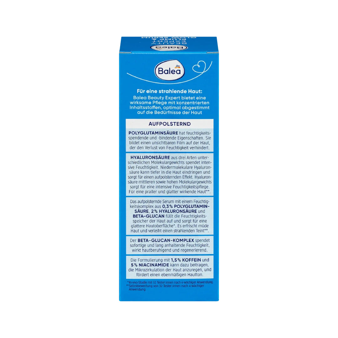 Balea Beauty Expert Plump & Glow Serum 30ml