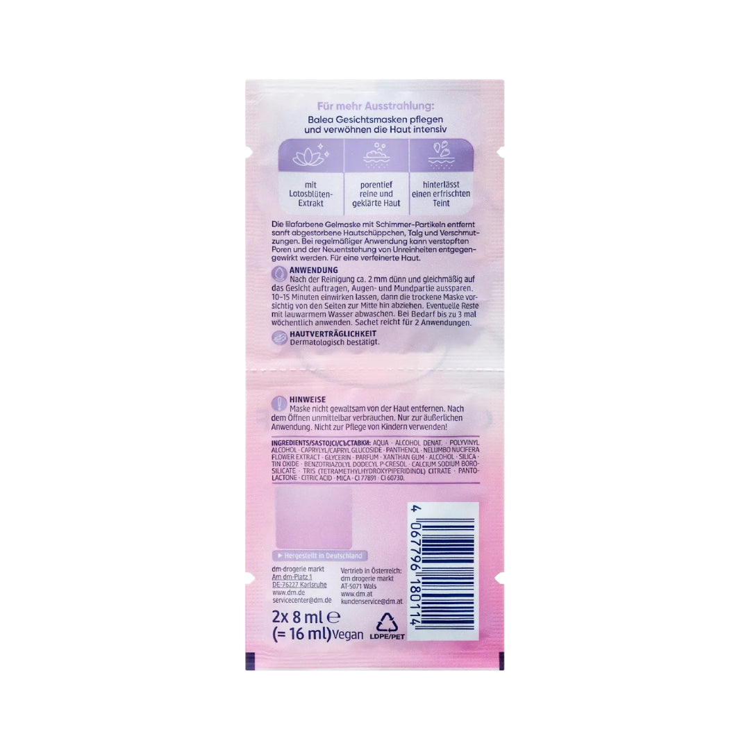 Balea Glow Peel-Off Mask 16ml