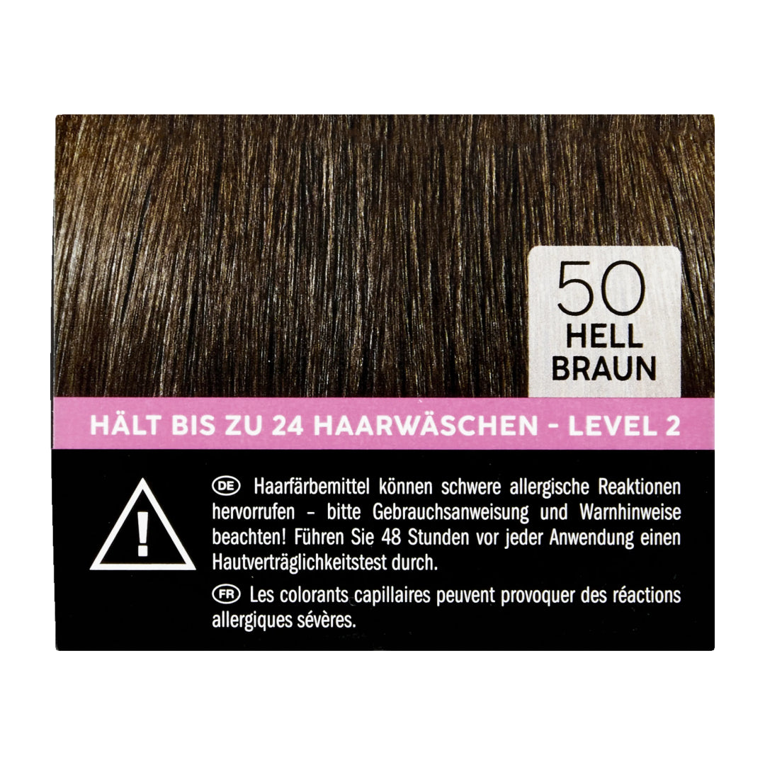 Isana Professional Hair Dye Intensive Cream Tint in shade 50 Light Brown