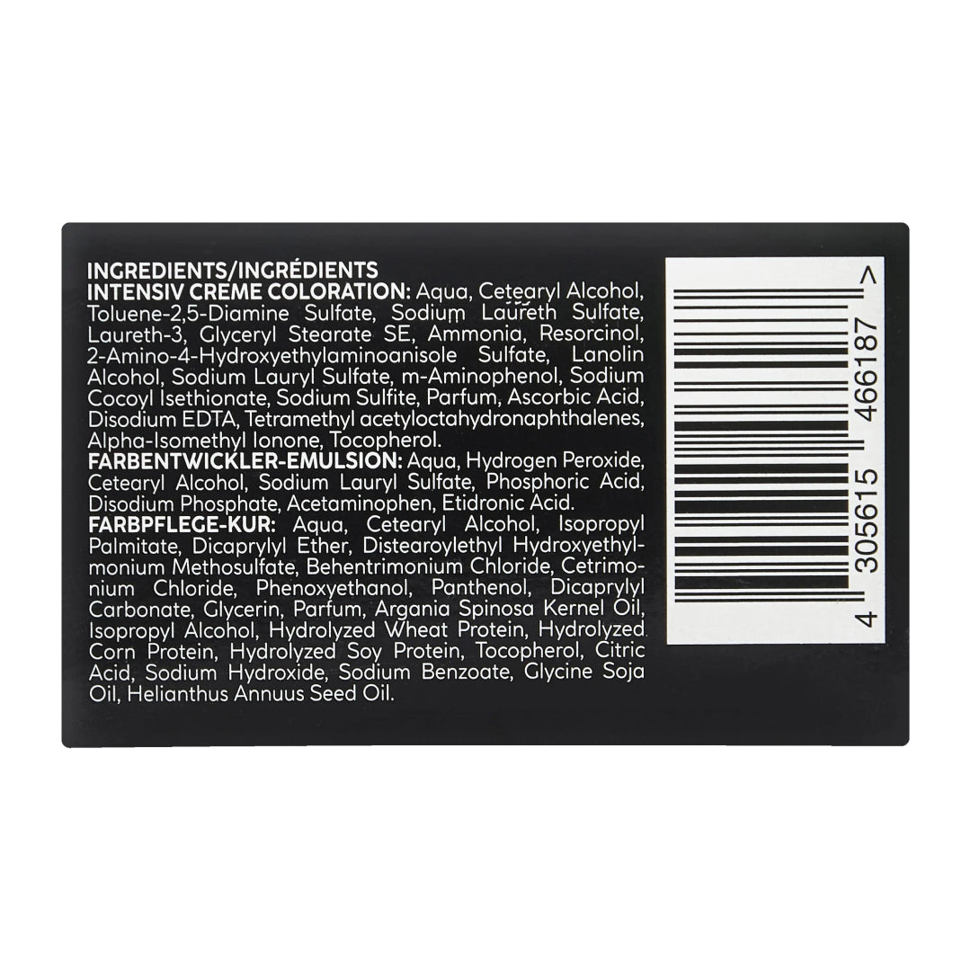 ISANA PROFESSIONAL Hair Dye Intensive Cream 20 Black