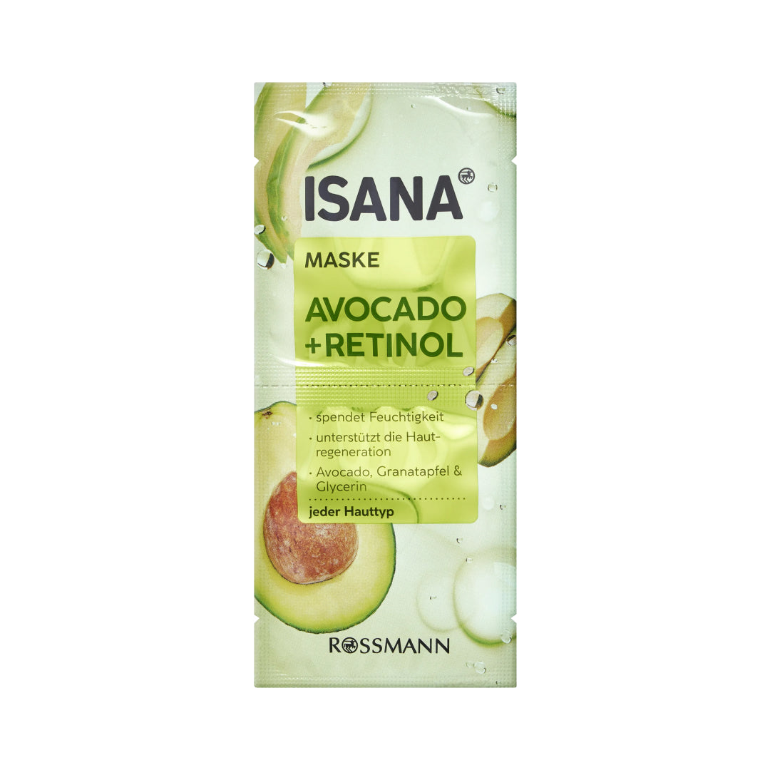 ISANA Avocado & Retinol Glow Face Mask 16ml