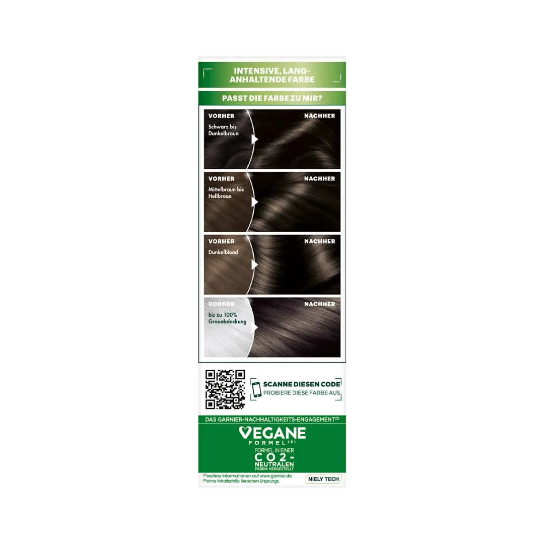 Garnier Nutrisse Ultra Crème Permanent Hair Dye in the shade 3 Espresso Dark Brown
