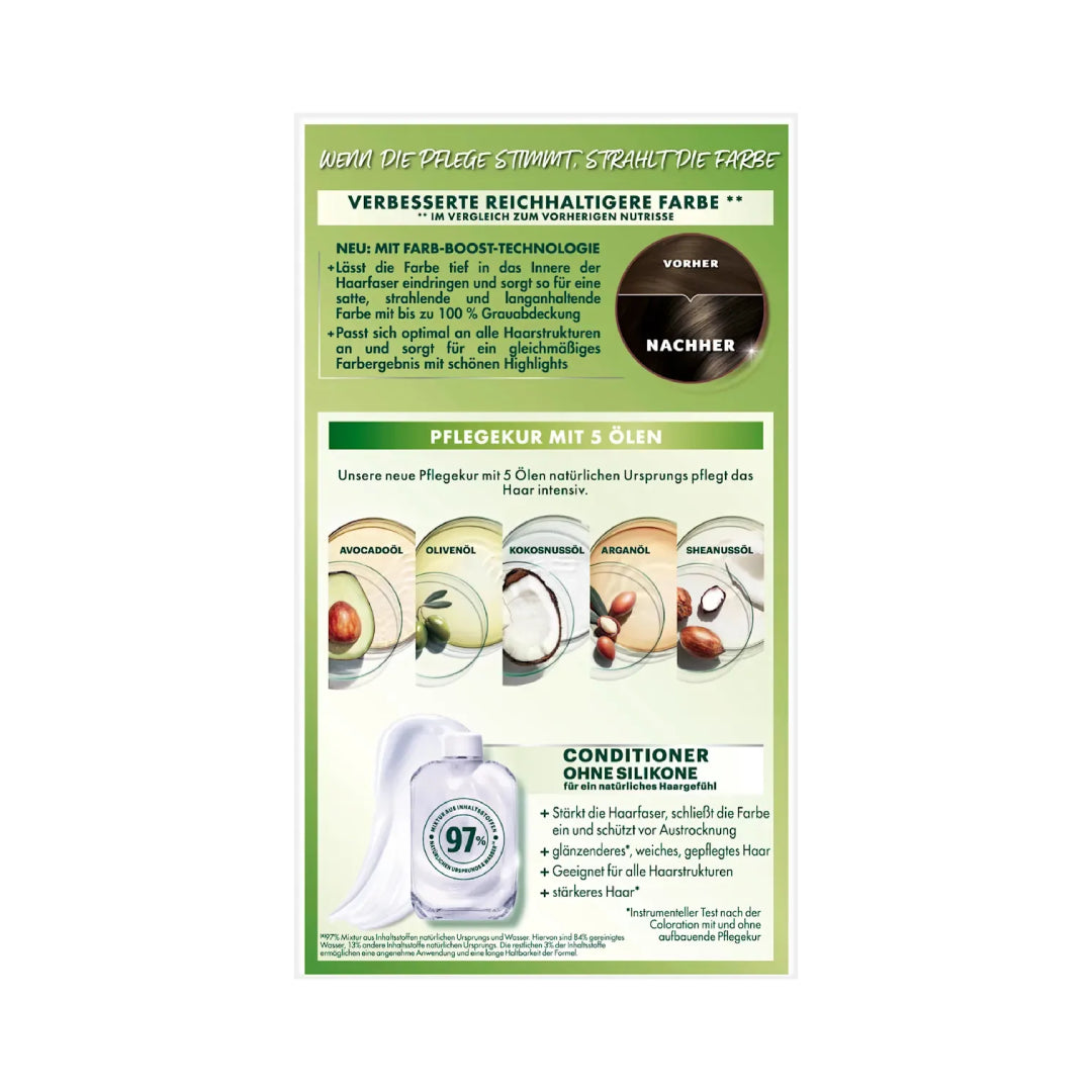 Garnier Nutrisse Ultra Crème Permanent Hair Dye in the shade 3 Espresso Dark Brown