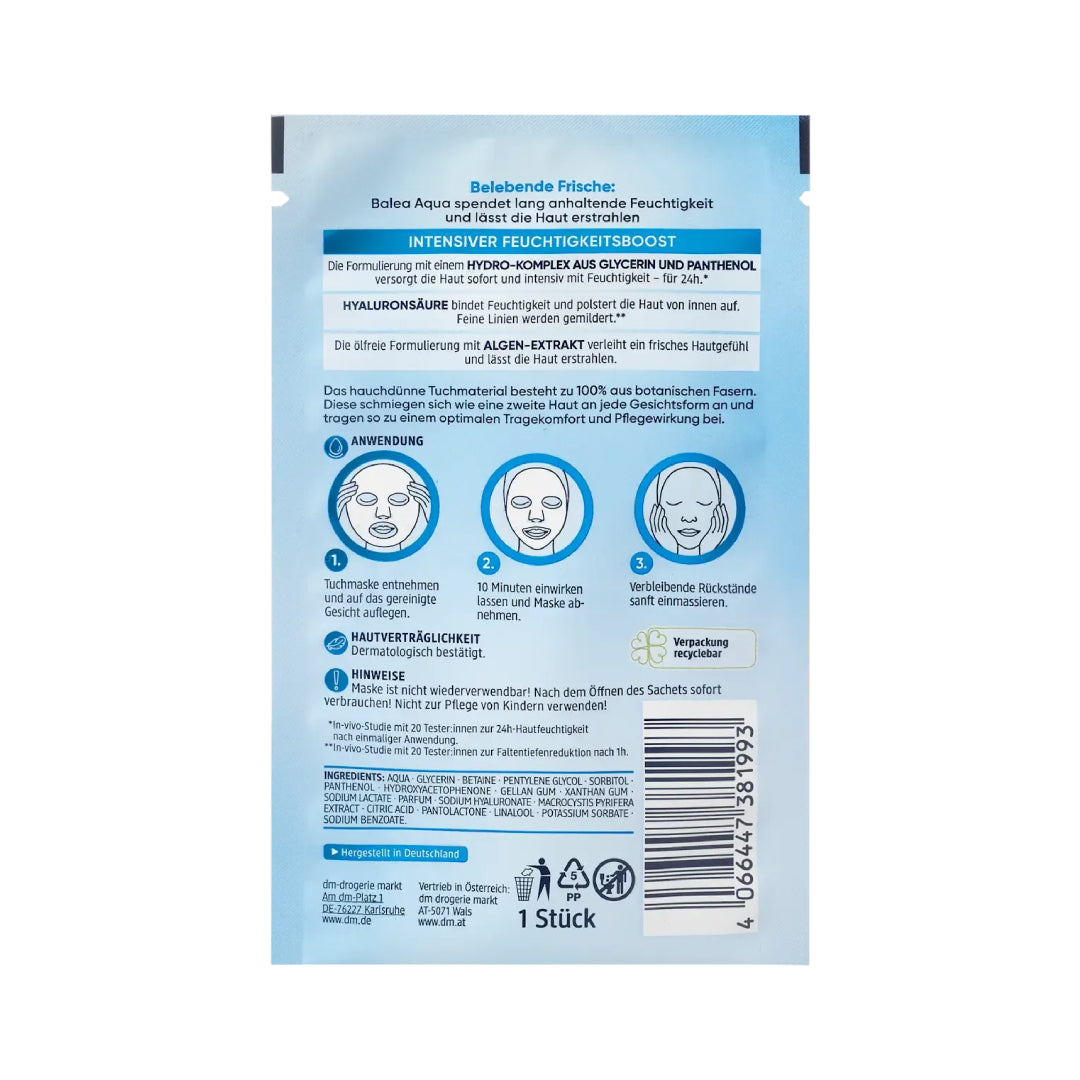 Balea Aqua Sheet Mask