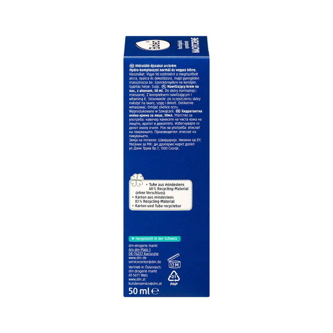 Balea Hydrating Night Cream with Aloe Vera 50 ml