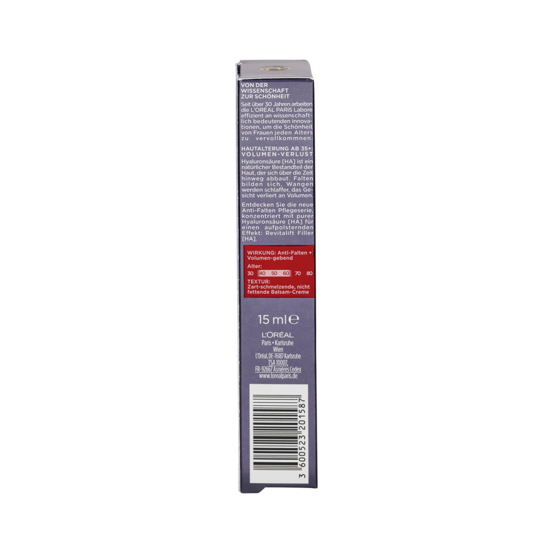 L'ORÉAL PARIS REVITALIFT Filler HA Renew Eye Cream 15 ml