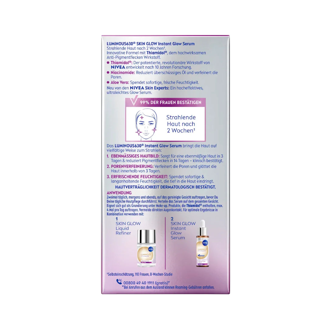 NIVEA Serum Luminous Skin Glow, 15 ml