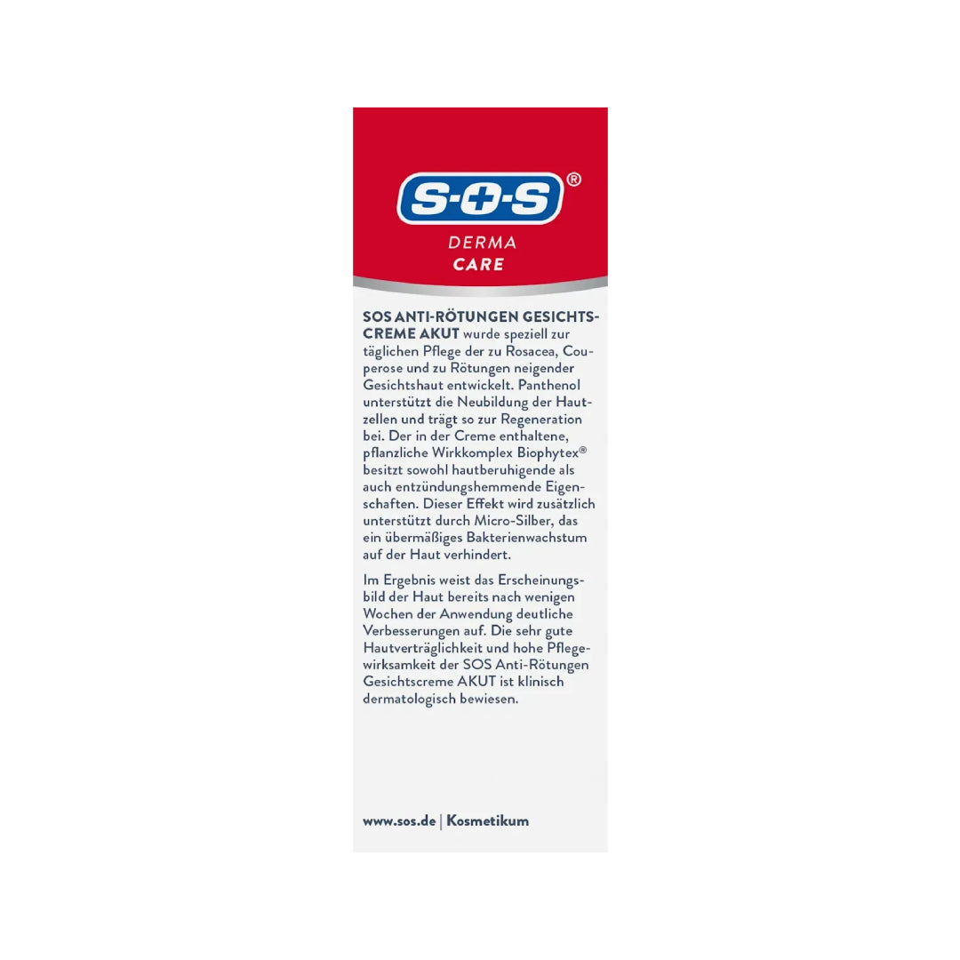 SOS Derma Care Anti-Redness Face Cream Acute 50 ml
