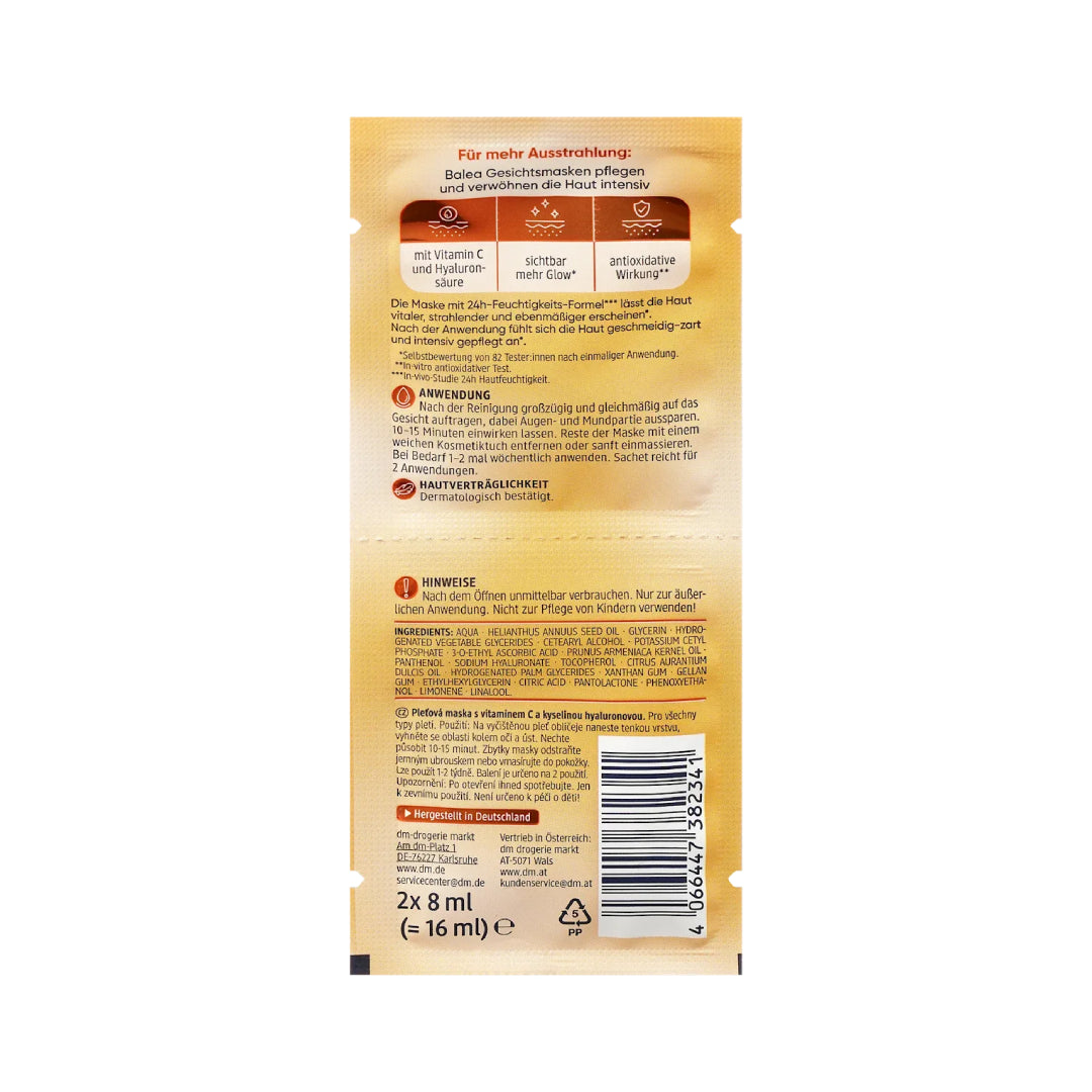 Balea Vitamin C Face Mask 2*8ml