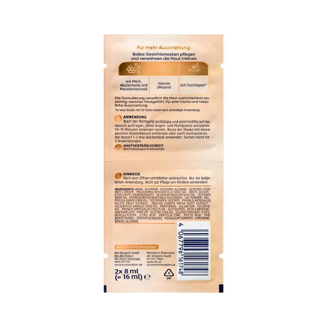 Balea Milk & Honey Face Mask